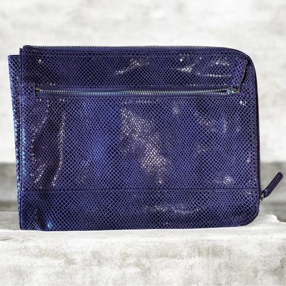 Purple Leather Tablet Storage Case